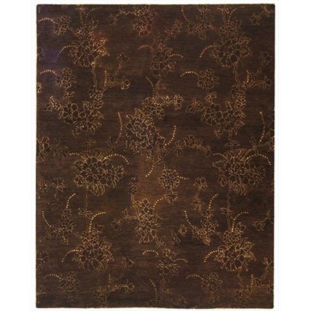 SAFAVIEH 6 x 6 ft. Square Contemporary Soho Brown Hand Tufted Rug SOH512A-6SQ